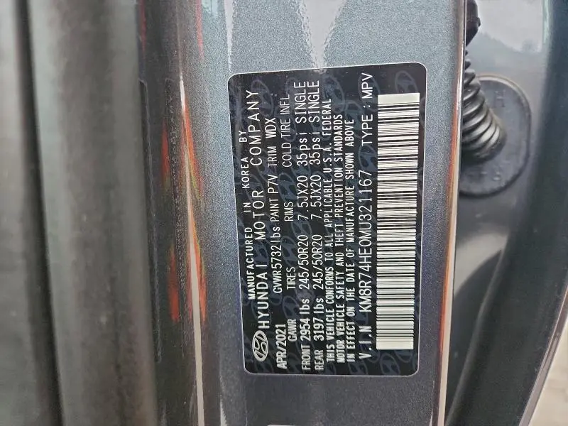 2021 HYUNDAI PALISADE CALLIGRAPHY  