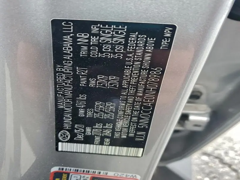 2022 HYUNDAI TUCSON SEL  