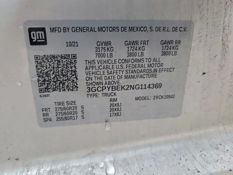 2022 CHEVROLET SILVERADO LTD K1500 CUSTOM  