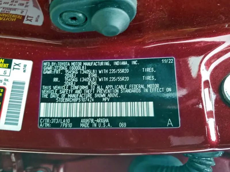 2023 TOYOTA HIGHLANDER HYBRID LIMITED  