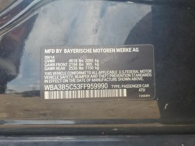 2015 BMW 328 XI SULEV  