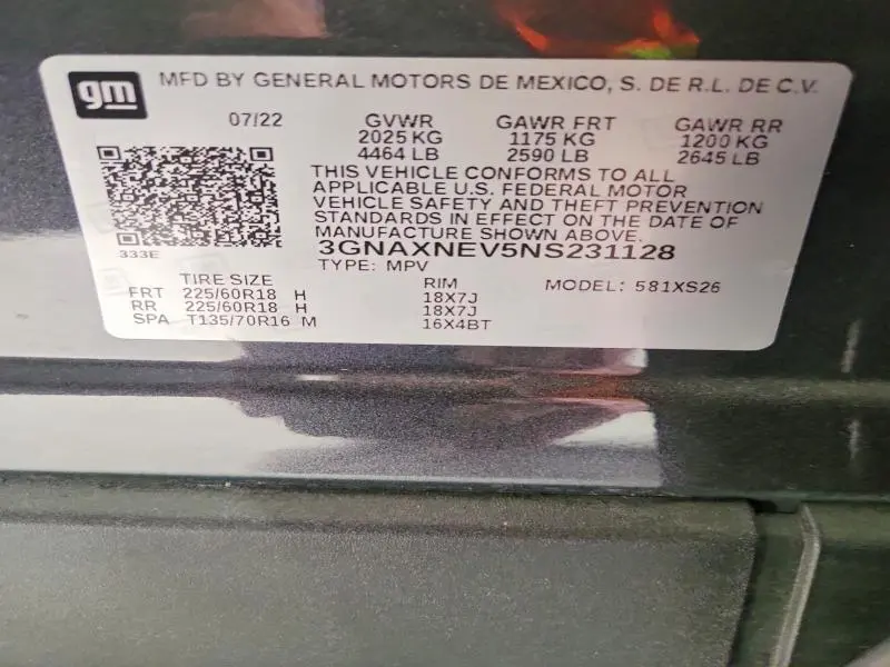 2022 CHEVROLET EQUINOX PREMIER  