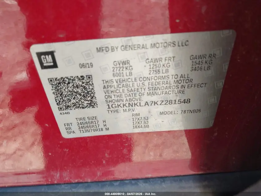 2019 GMC ACADIA SLE-1