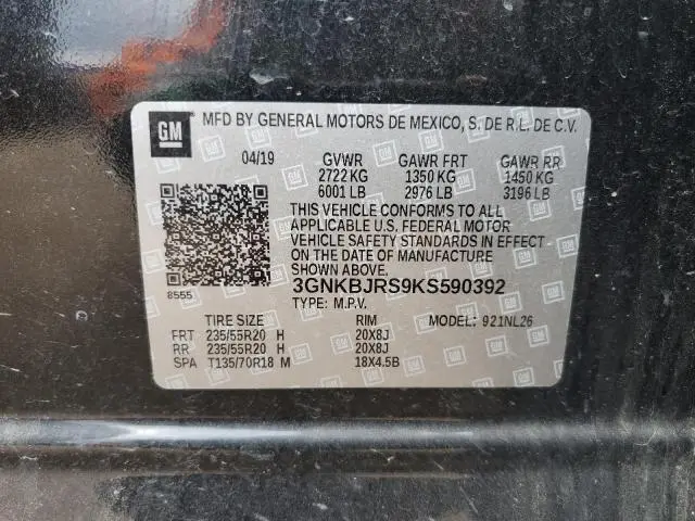 2019 CHEVROLET BLAZER RS  