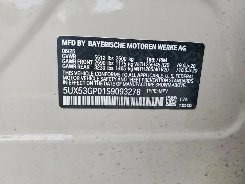 2025 BMW X3 30 XDRIVE  