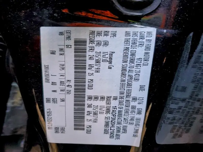 2017 FORD FOCUS TITANIUM  