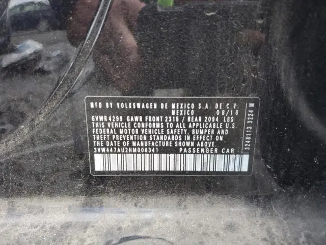 2017 VOLKSWAGEN GTI S/SE  