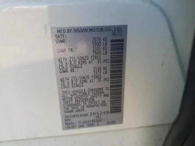 2022 NISSAN PATHFINDER SL  