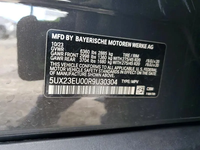 2024 BMW X5 XDRIVE40I  