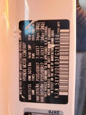 2015 HYUNDAI SANTA FE SPORT 