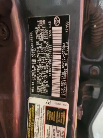 2012 TOYOTA CAMRY SE  