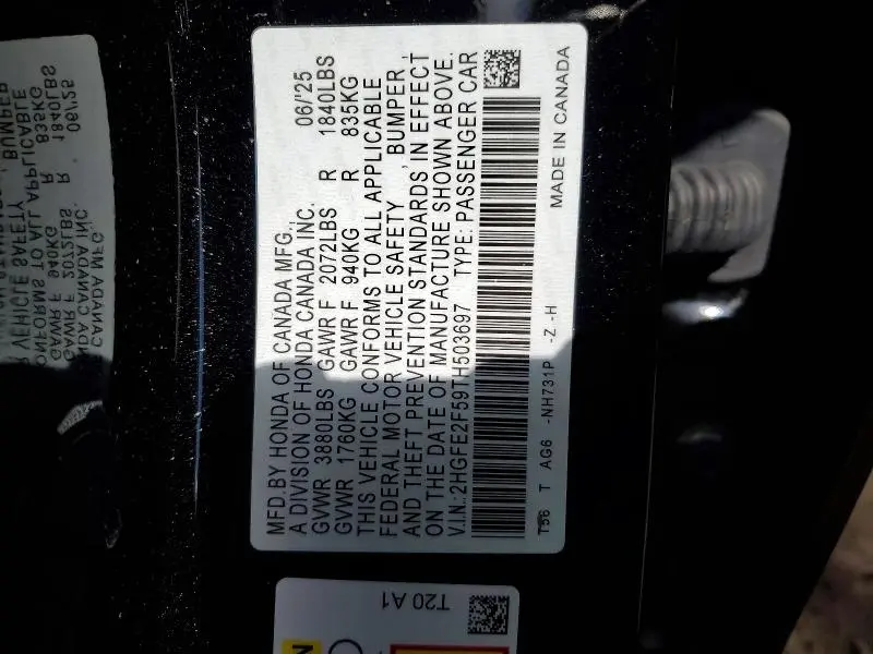 2026 HONDA CIVIC SPORT  