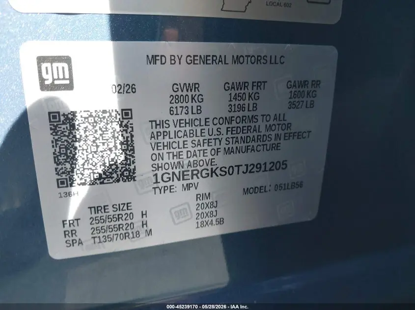 2026 CHEVROLET TRAVERSE FWD LT