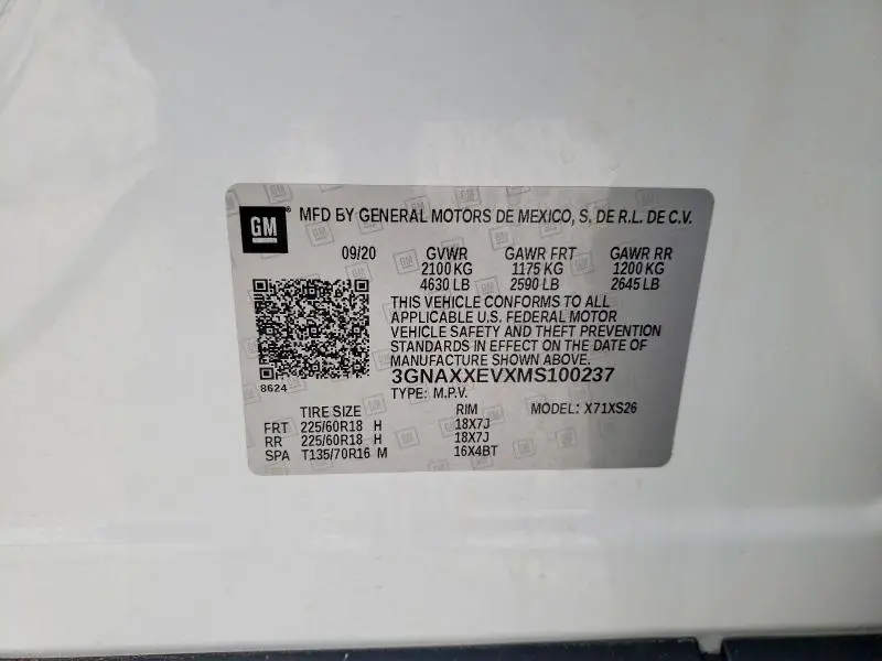 2021 CHEVROLET EQUINOX PREMIER  