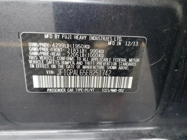 2014 SUBARU IMPREZA SPORT PREMIUM  