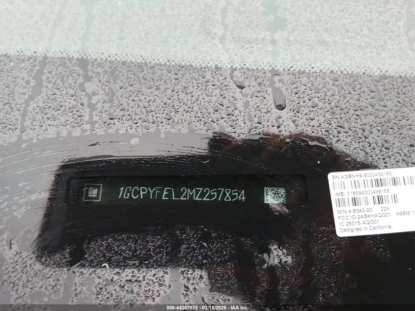 2021 CHEVROLET SILVERADO 1500 4WD  SHORT BED LT TRAIL BOSS