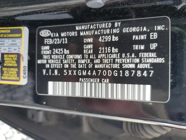 2013 KIA OPTIMA LX  