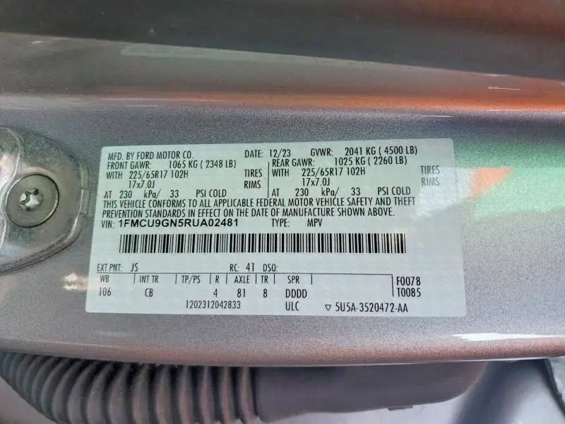 2024 FORD ESCAPE ACTIVE  