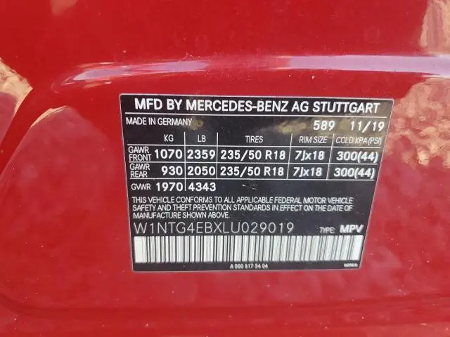 2020 MERCEDES-BENZ GLA 250  