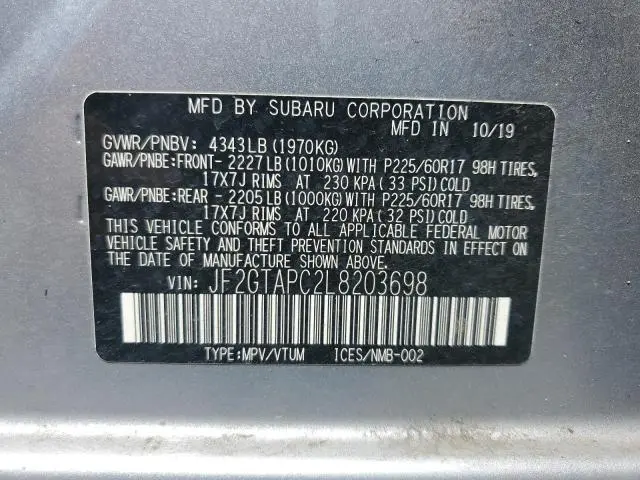 2020 SUBARU CROSSTREK PREMIUM