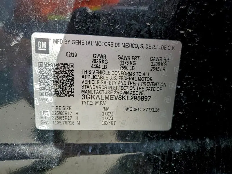 2019 GMC TERRAIN SLE  