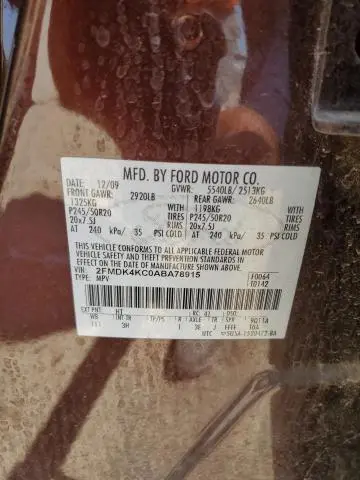2010 FORD EDGE LIMITED