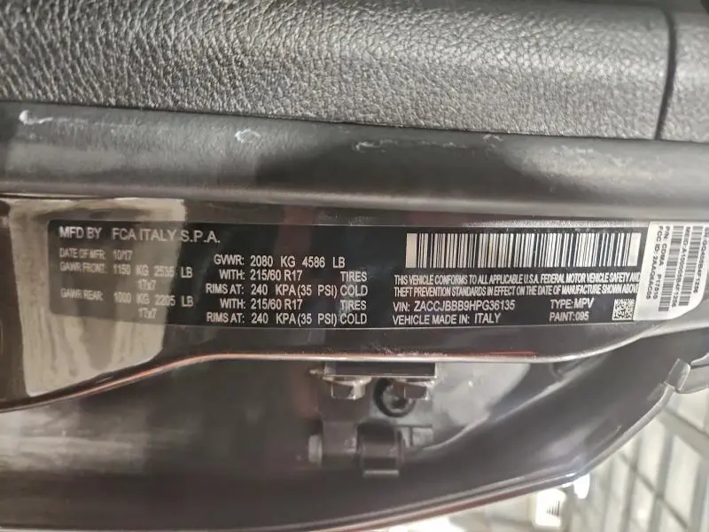 2017 JEEP RENEGADE LATITUDE  