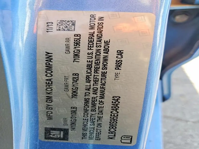 2014 CHEVROLET SPARK LS  