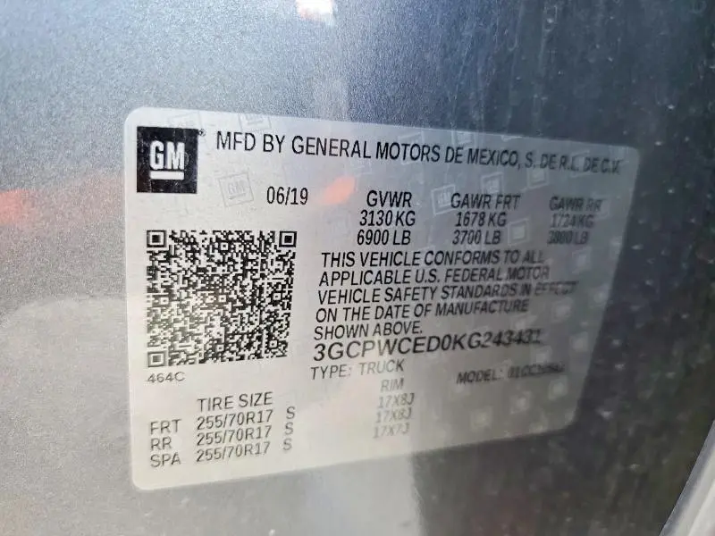 2019 CHEVROLET SILVERADO C1500 LT  