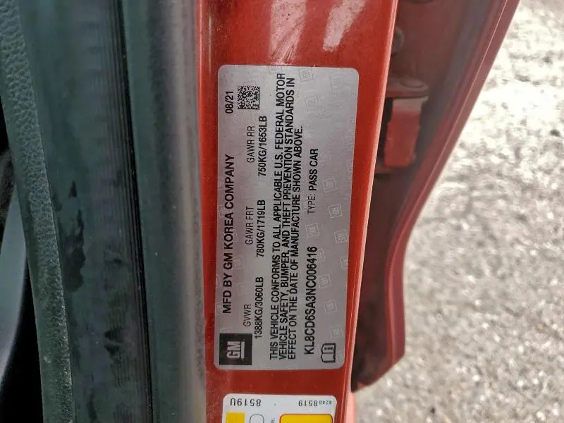 2022 CHEVROLET SPARK 1LT  