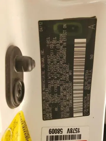 2012 TOYOTA SIENNA LE  