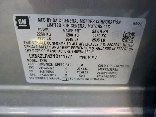 2022 BUICK ENVISION PREFERRED  