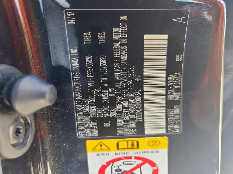 2017 LEXUS RX 350 BASE  