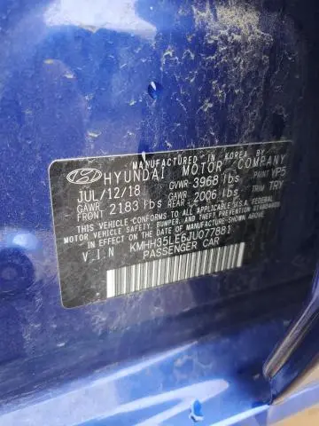 2018 HYUNDAI ELANTRA GT   