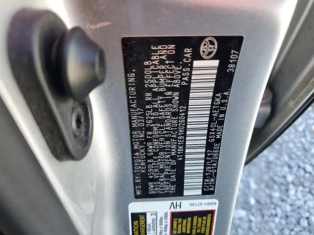 2017 TOYOTA AVALON XLE