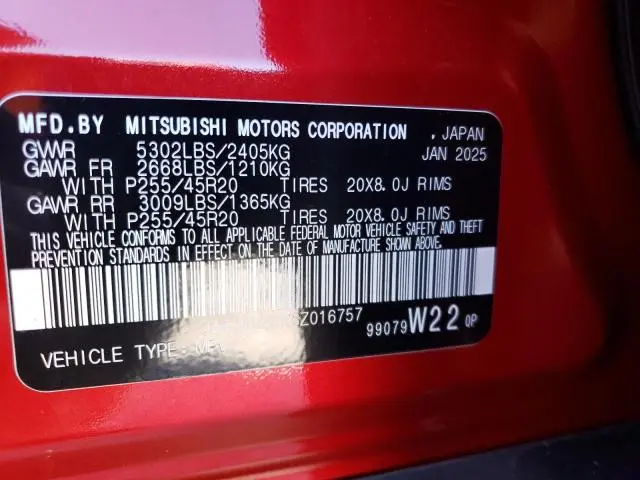 2025 MITSUBISHI OUTLANDER SE