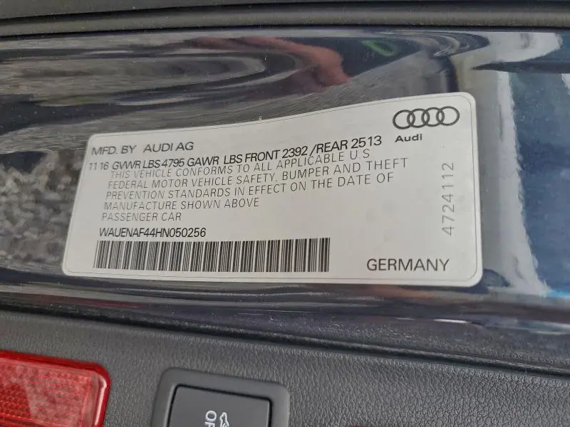 2017 AUDI A4 PREMIUM PLUS  