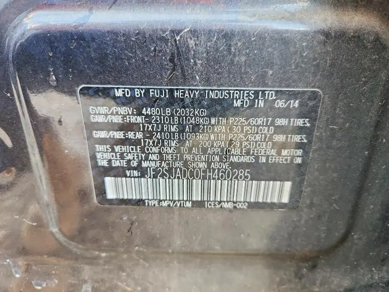 2015 SUBARU FORESTER 2.5I PREMIUM  