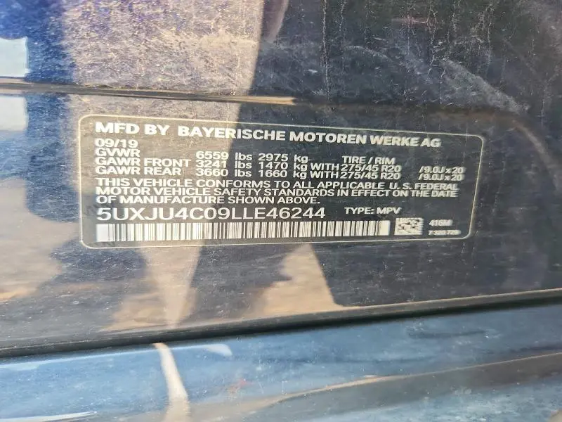 2020 BMW X5 M50I  