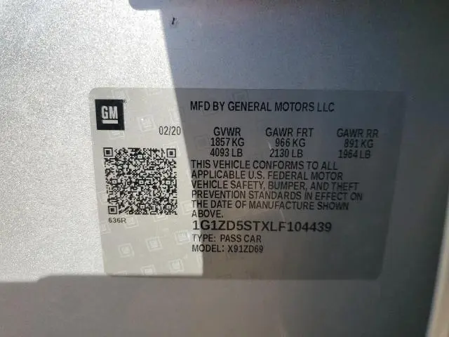 2020 CHEVROLET MALIBU LT