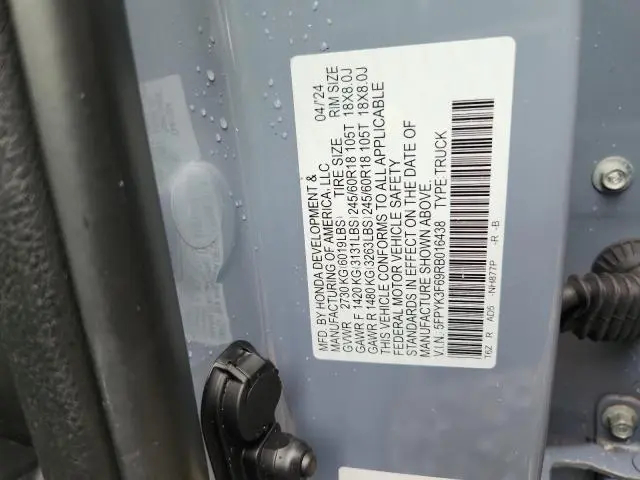 2024 HONDA RIDGELINE TRAIL SPORT  