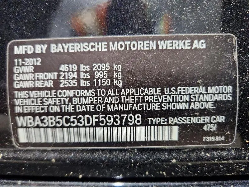 2013 BMW 328 XI SULEV  