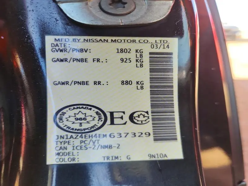 2014 NISSAN 370Z BASE  