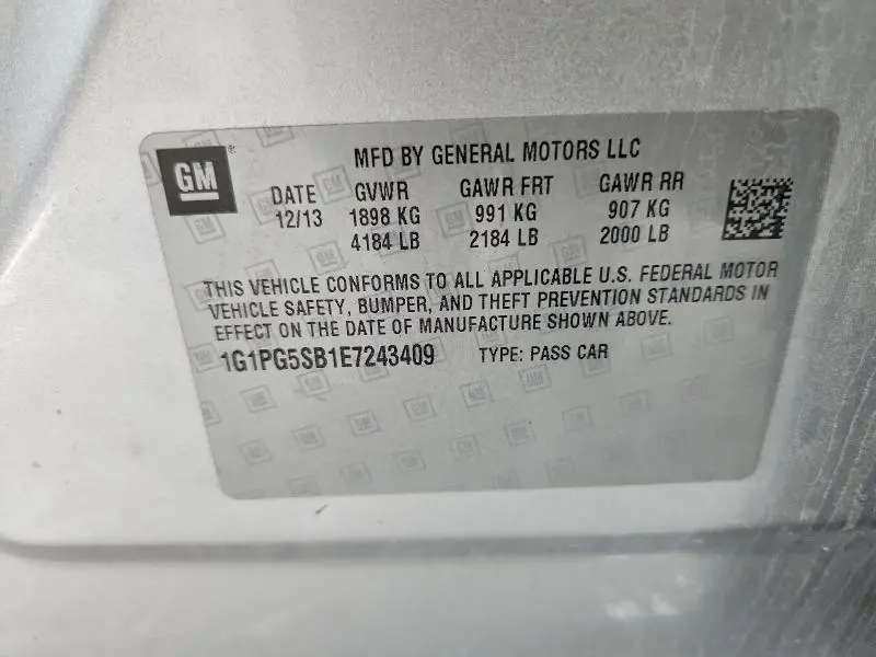 2014 CHEVROLET CRUZE LTZ  