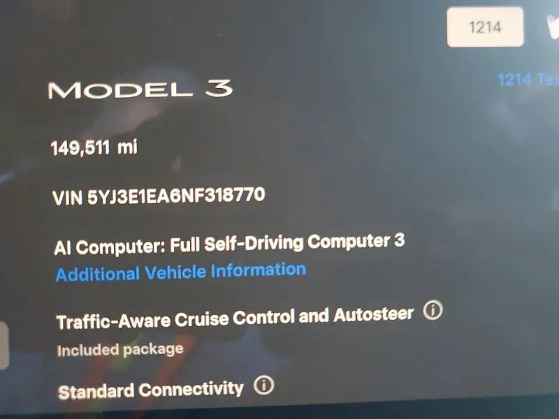 2022 TESLA MODEL 3   