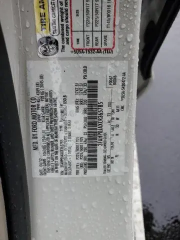 2012 FORD FUSION SEL  