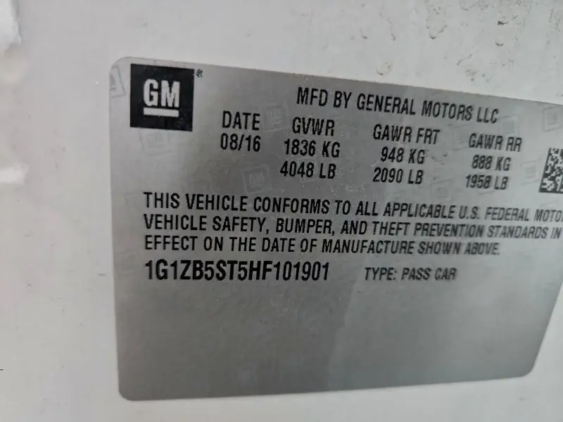 2017 CHEVROLET MALIBU LS  