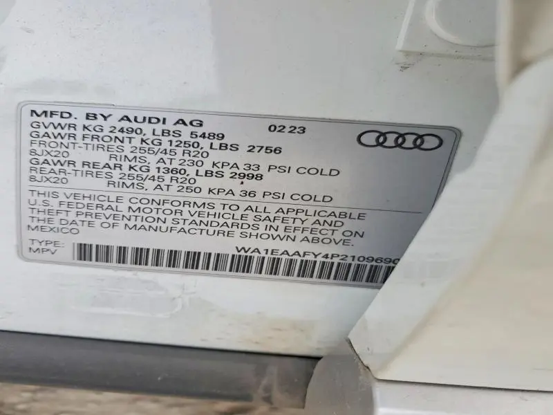 2023 AUDI Q5 PREMIUM PLUS 45  