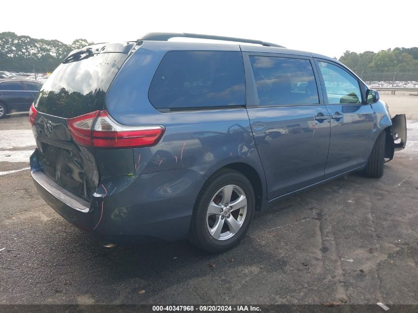 2016 TOYOTA SIENNA LE 8 PASSENGER