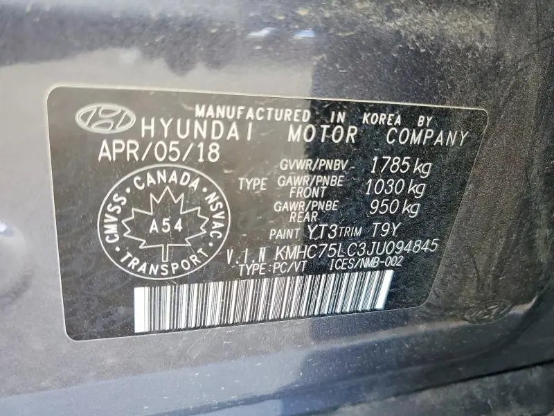 2018 HYUNDAI IONIQ   